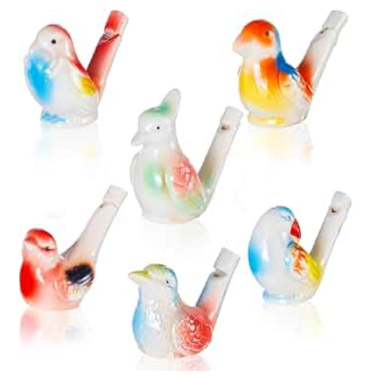 Warbling Bird Whistle (1 or 6 pack ceramic bird whistles)