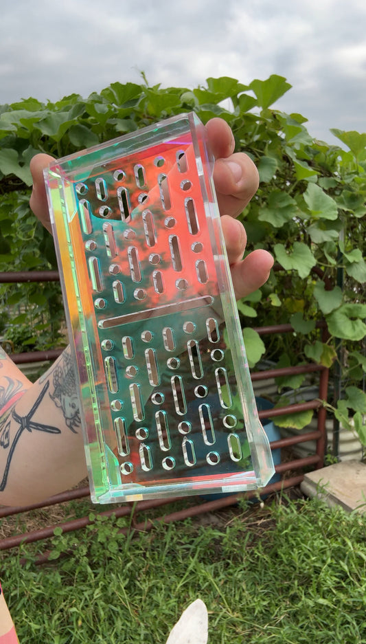 Iridescent Acrylic Soap Holder (ideal for our shampoo/conditioner bars)