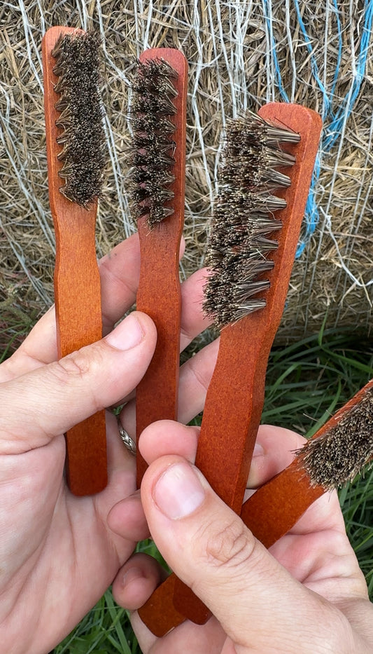 Natural Wood & Boar Bristle Nail Brush