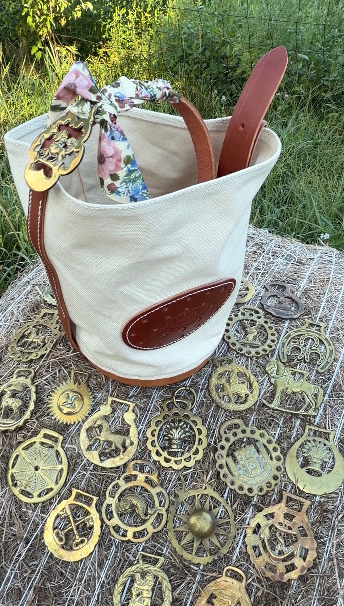 Horse Brass + Twilly Bag Charm