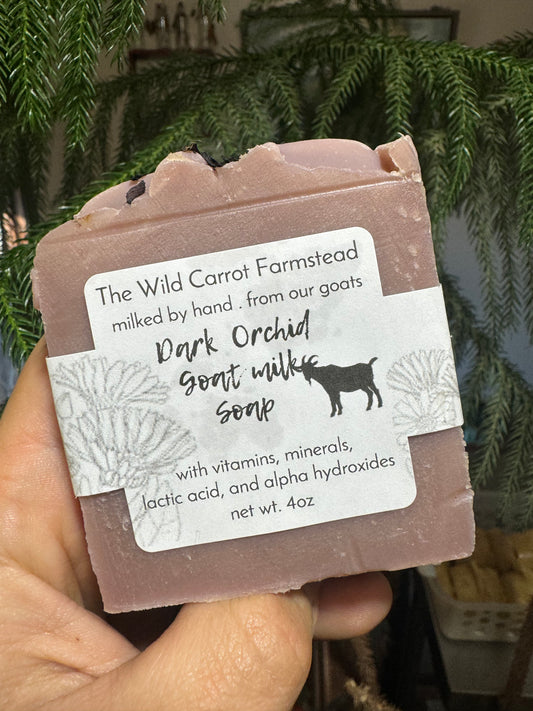 Dark Orchid Goat Milk Soap (4oz bar)