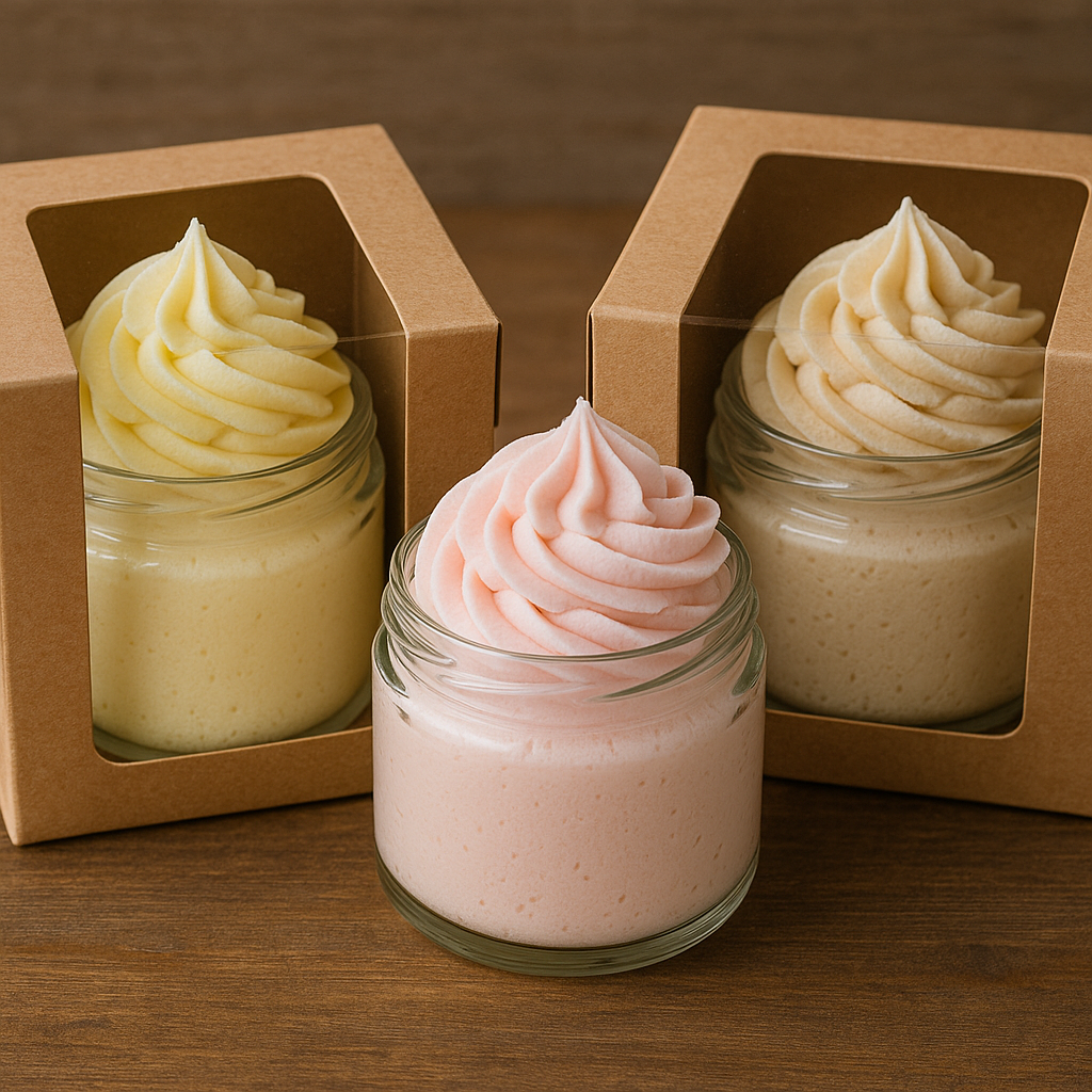 Buttercream Glow Tallow “Frosting”Collection (4oz glass jar)