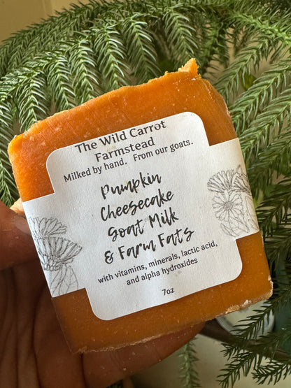 Pumpkin Cheesecake Goatmilk & Farm Fats Soap (7oz bar)