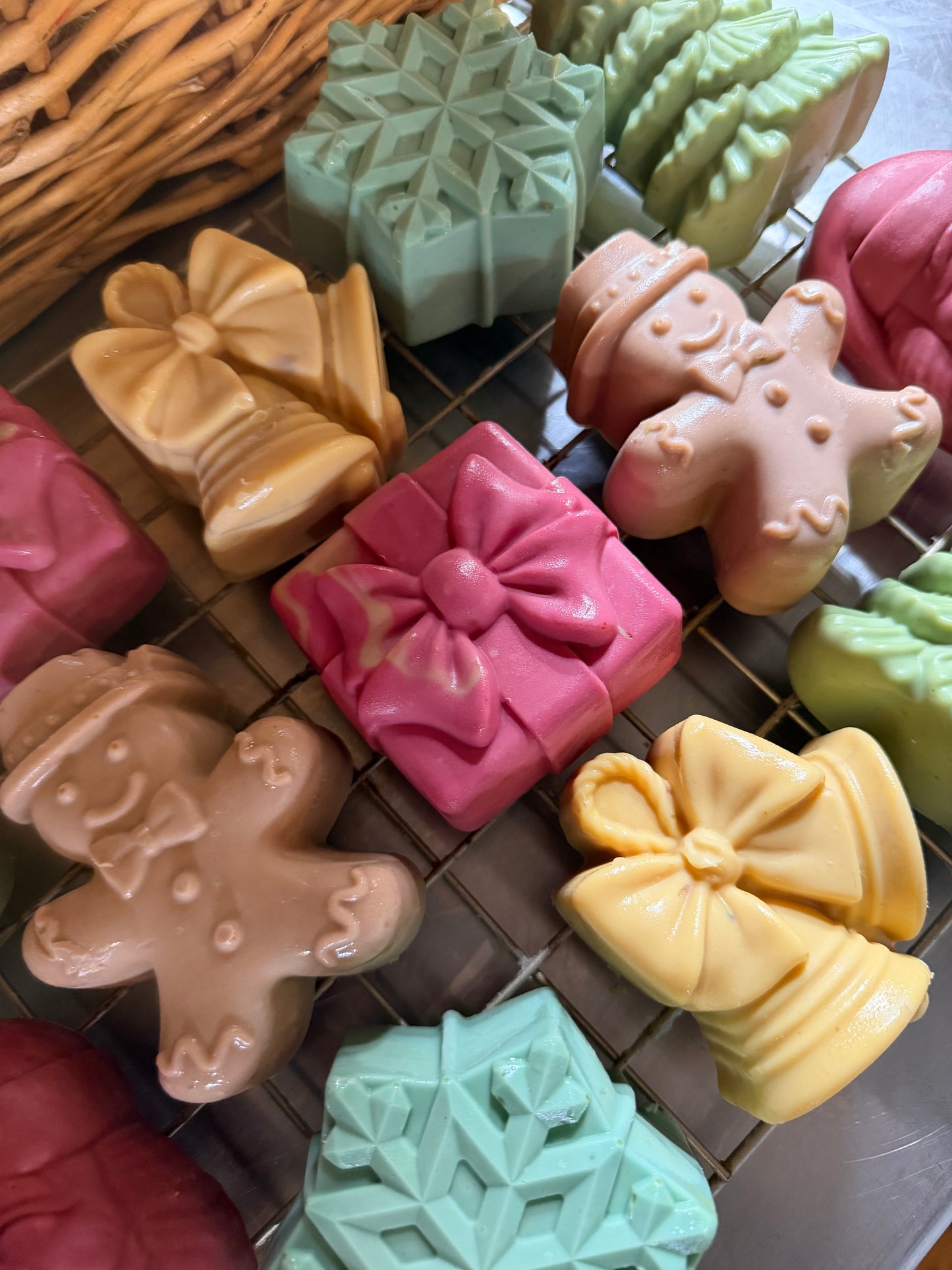 Anise & Pine Molded Christmas Soaps (limited edition 12oz bars)