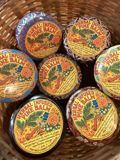Herbal Infused Pine Balm (2oz tin)