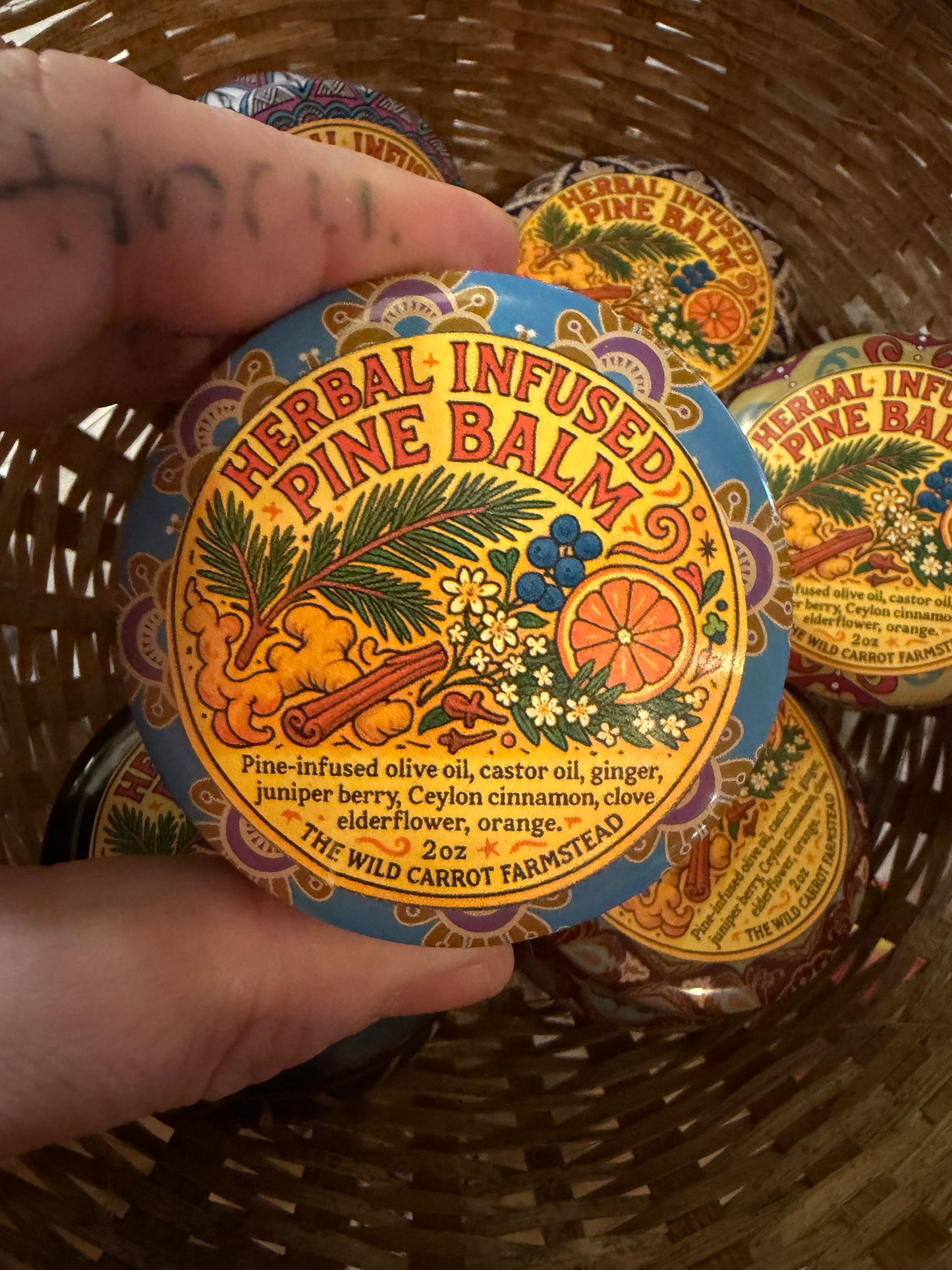 Herbal Infused Pine Balm (2oz tin)