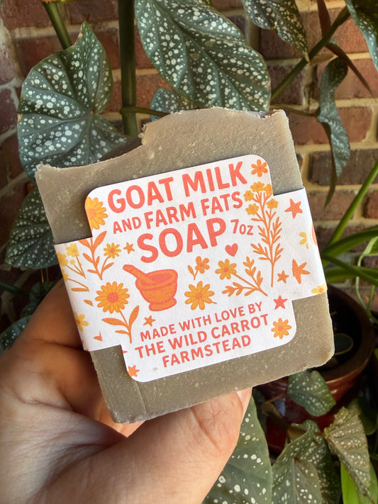 Temple Incense Goat Milk & Farm Fats Soap Bar (7oz)