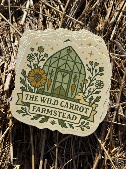 “WCF” Greenhouse 3.5” Sticker (full color vinyl)