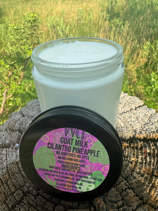 Pineapple Cilantro Creek Goat Milk Whip (8oz glass jar)