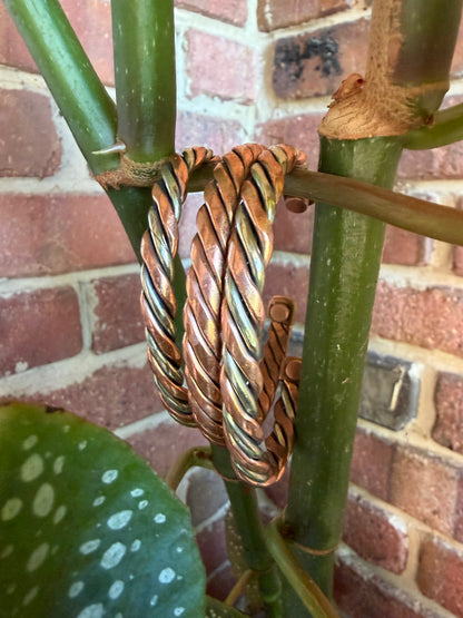 Adjustable Magnetic Copper Wrist Bangles (Stack of 3 in a Set)