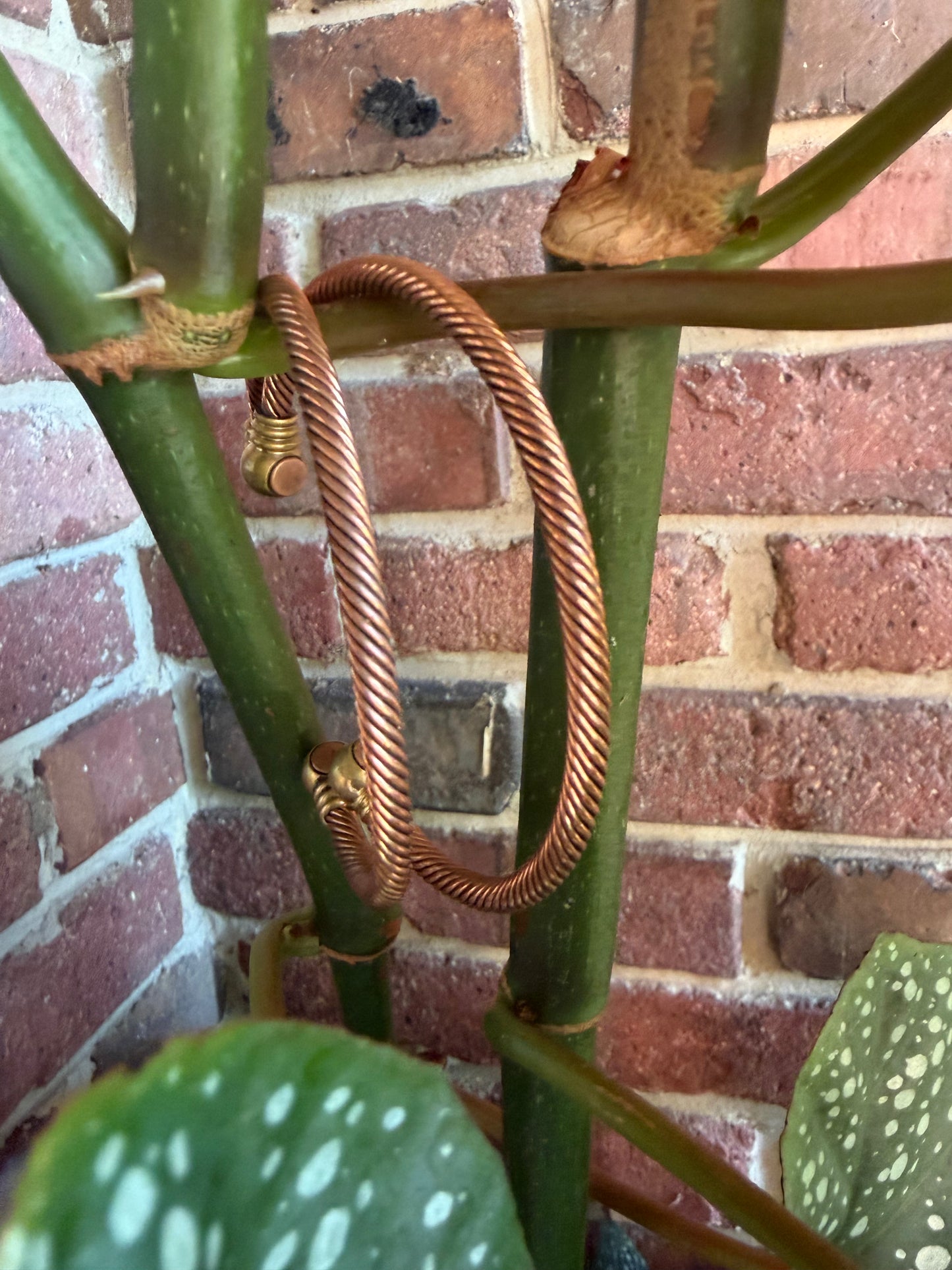 Adjustable Magnetic Copper Wrist Bangles (Stack of 3 in a Set)