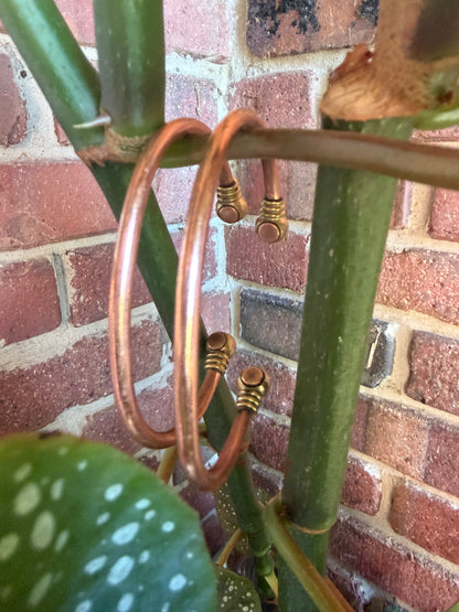 Adjustable Magnetic Copper Wrist Bangles (Stack of 3 in a Set)