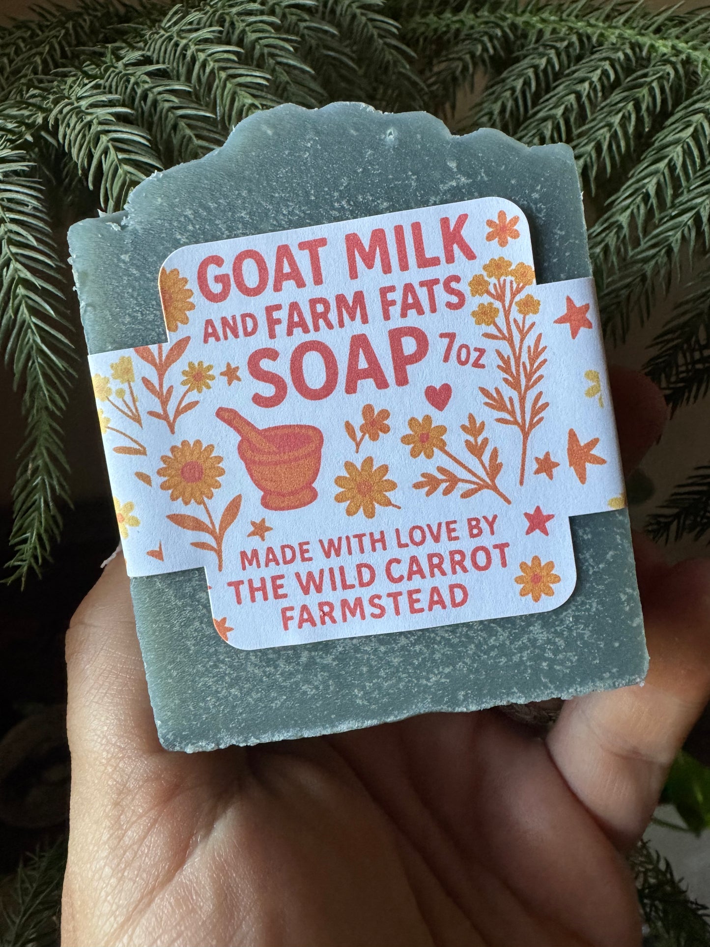 Wisteria & Lilac Goat Milk & Farm Fats Soap (7oz Bar)