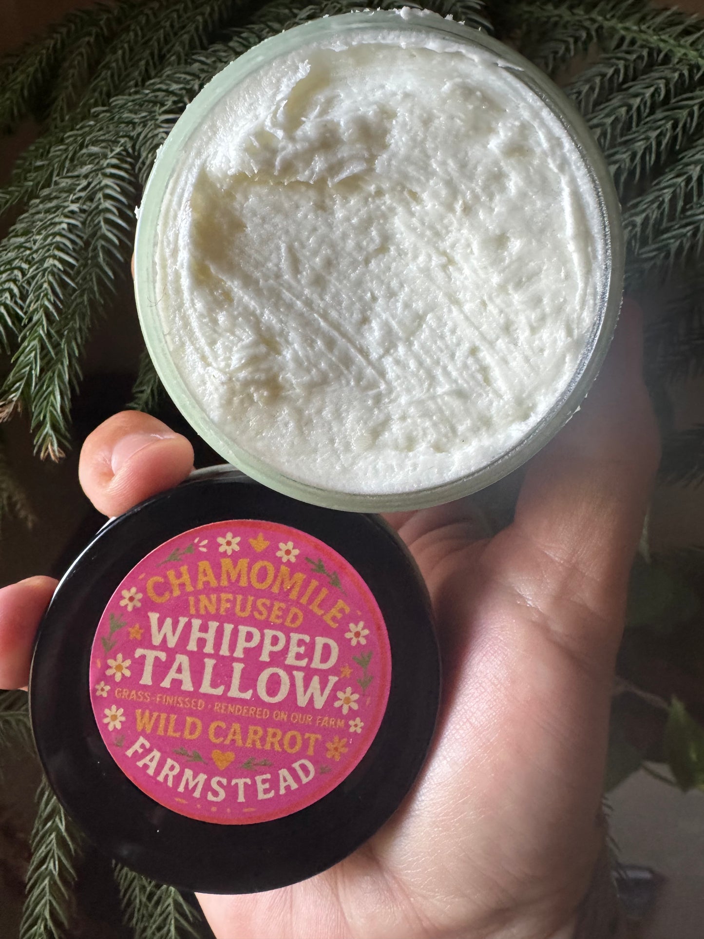 Chamomile Whipped Tallow (glass jar)