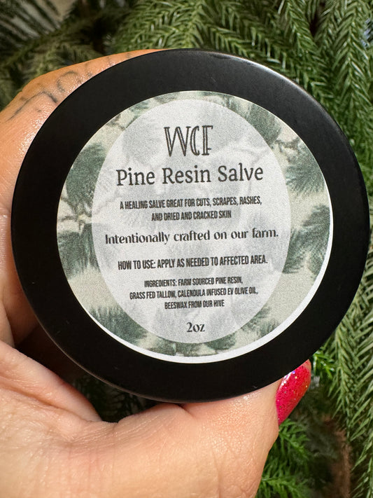 Pine Resin Salve (2oz metal tin)