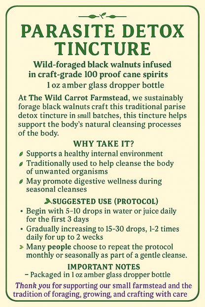 Black Walnut Tincture (1oz dropper)