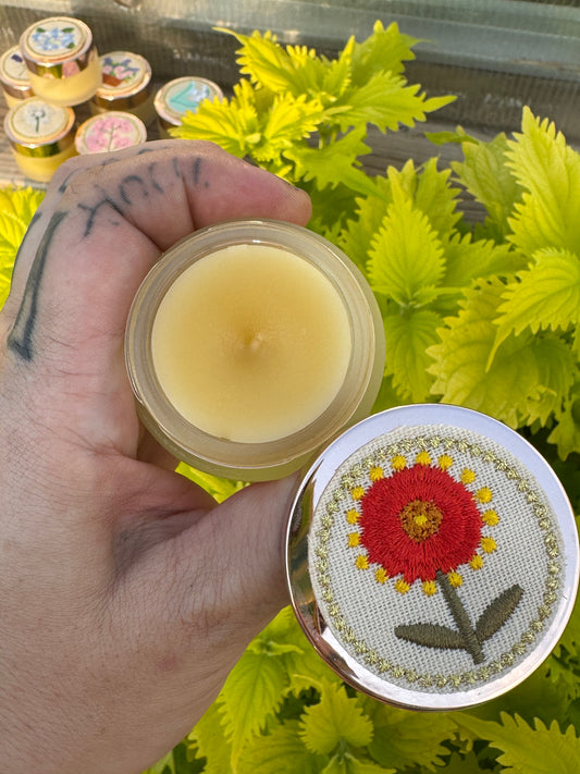 Petal Pulse Balm (1oz glass jar- choose from three herbal infused scents)
