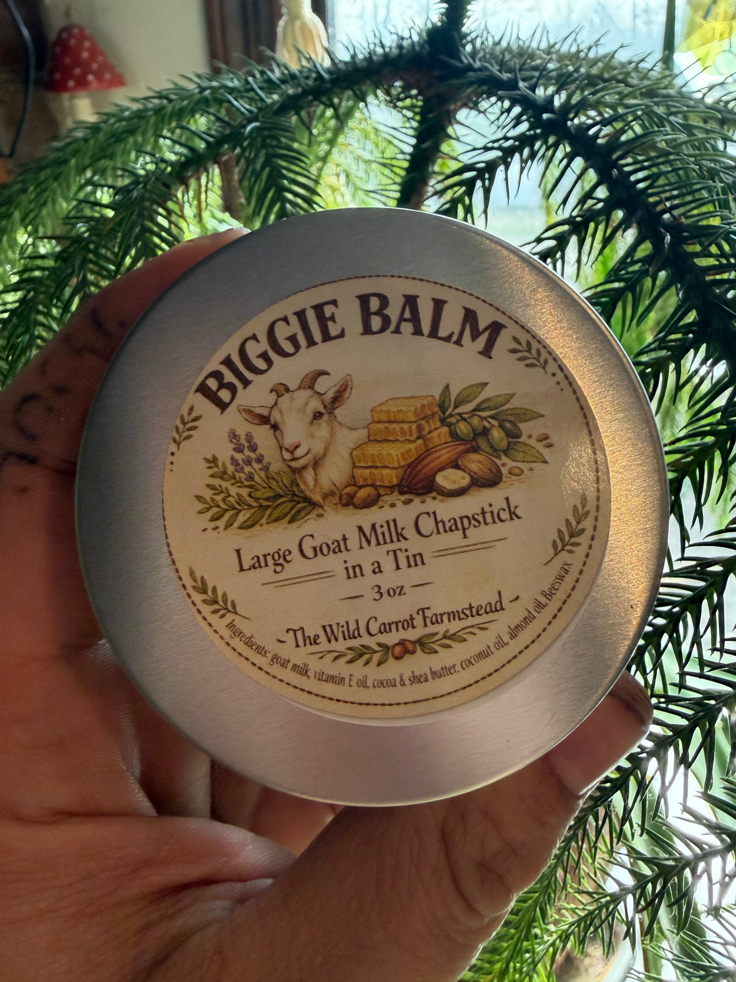 Goat Milk Biggie Body Balm w/flavor choices! (3oz tin)