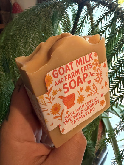 Mango Goat Milk & Farm Fats Soap (7oz Bar)