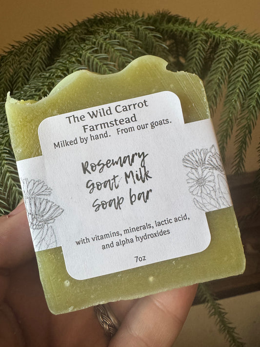 Rosemary Goat Milk Soap Bar (7oz)