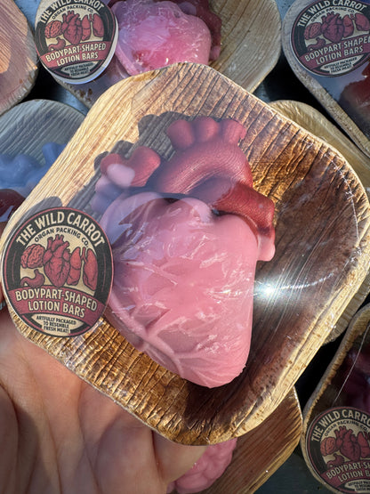 Creepy Fun skull/heart/brain Milky Oat & Honey Tallow Lotion Bars (6oz limited edition bars)