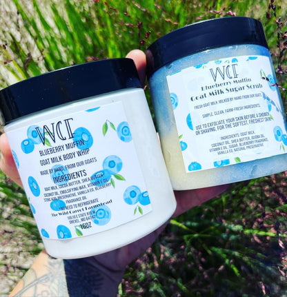 Blueberry Muffin Goat Milk Whip (8oz glass)